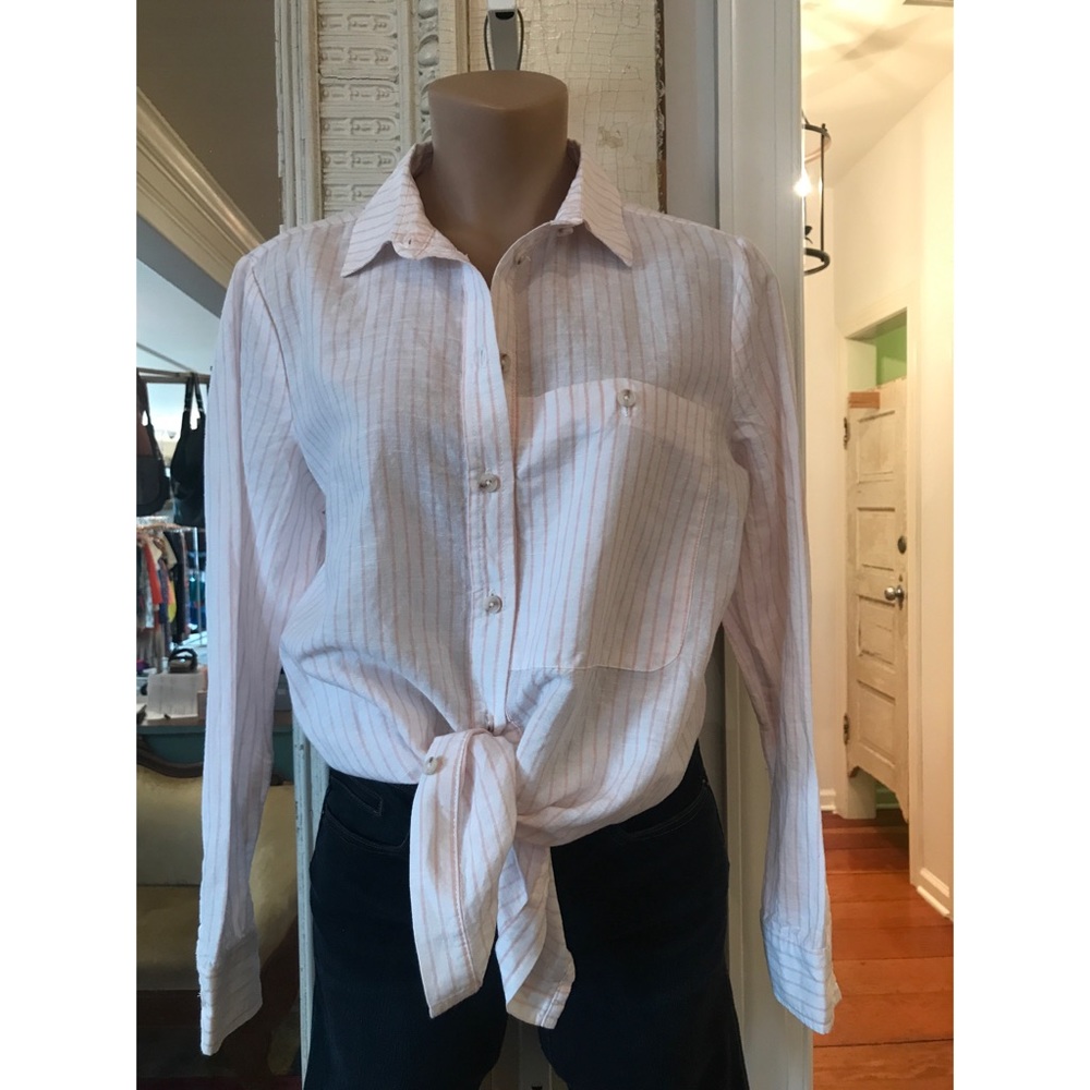 Long Sleeve Stripped Button Down